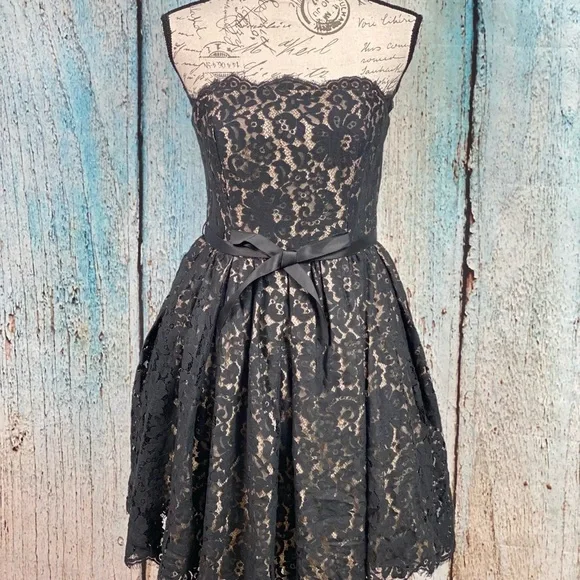 ROBERT RODRIGUEZ Target EUC Black Lace Cocktail Dress - Picture 11 of 16